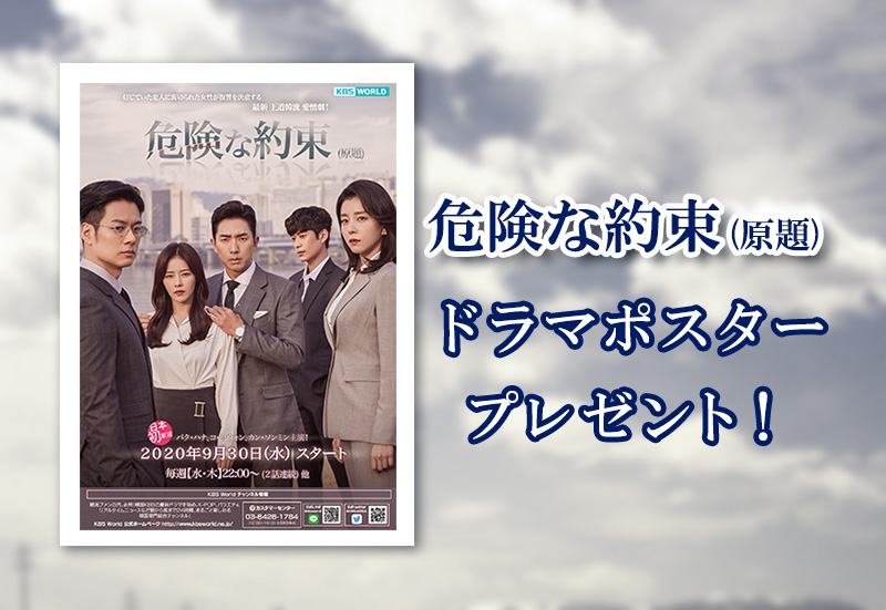 【「危険な約束（原題）」日本初放送記念 視聴者プレゼント】 ドラマポスター プレゼント！