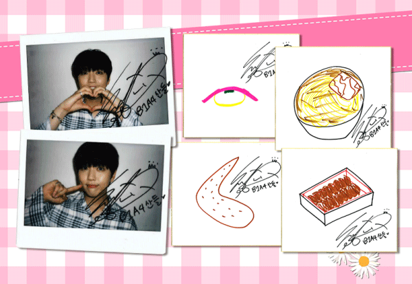 [Kクリック視聴者プレゼント]サンドゥル(B1A4)ポラロイド写真＆イラスト♪
