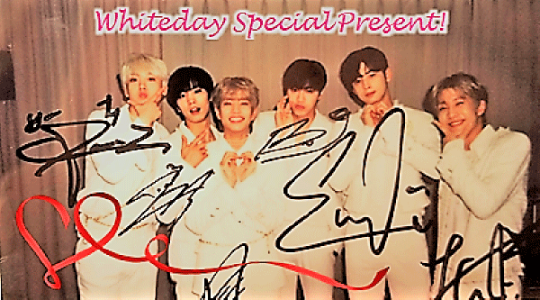 ❤プレゼント❤ASTRO直筆 サイン入りポラロイド写真&アメの花束！