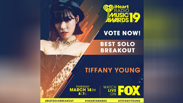 ティファニー・ヤング、米「iHeartRadio Music Awards」候補に