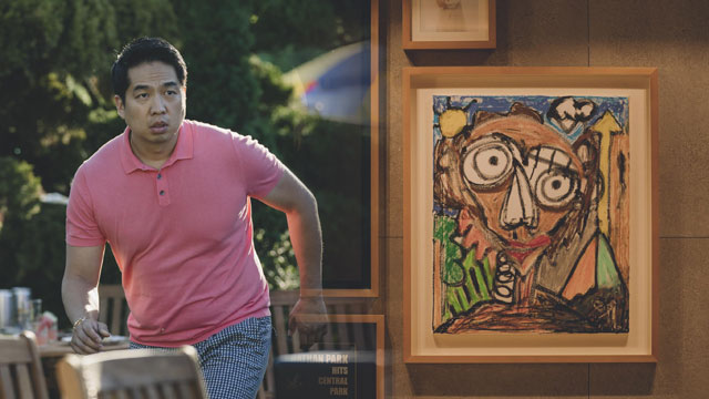 映画『寄生虫』に登場する子どもの自画像を描いた人物はラッパーのフニフン