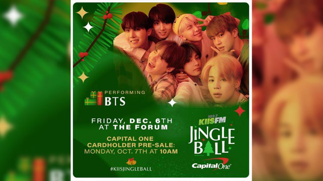 BTS、12月に米iHeartRadio「Jingle Ball」に出演