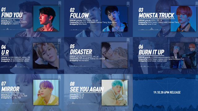 MONSTA X、8ヶ月ぶりにニューアルバム「FOLLOW」をリリース