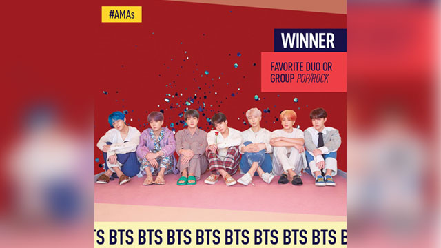 BTS、アメリカン・ミュージック・アワード2年連続受賞の快挙