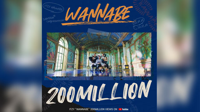 ITZYの「WANNABE」、公開6カ月で再生回数2億回を突破…自己最短記録を更新