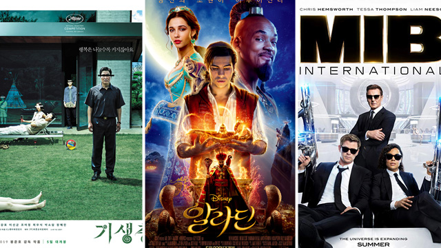 映画『寄生虫』、『アラジン』『メン・イン・ブラック4』と興行巴戦に