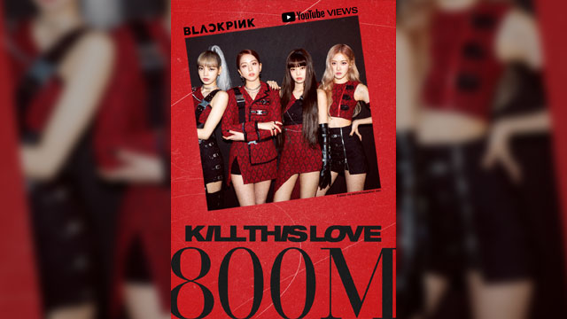 BLACKPINK、韓国歌手初のYouTube再生回数8億超え3本達成…「Kill This Love」が記録突破
