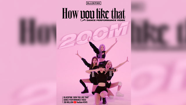 BLACKPINK、「How You Like That」の振り付け映像がYouTube再生回数2億回を突破