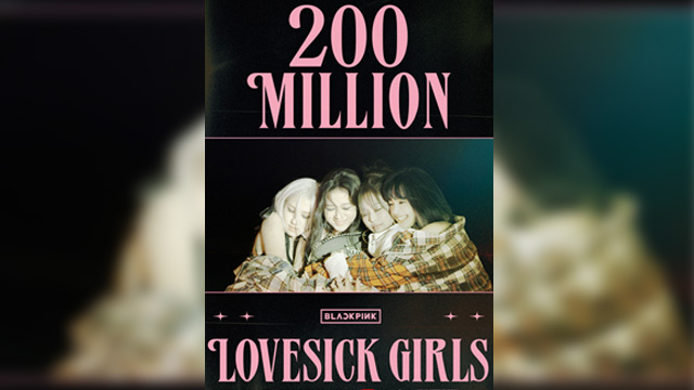 BLACKPINK、「Lovesick Girls」MVがYouTube再生回数で新記録達成…タイトル曲すべてが2億超え