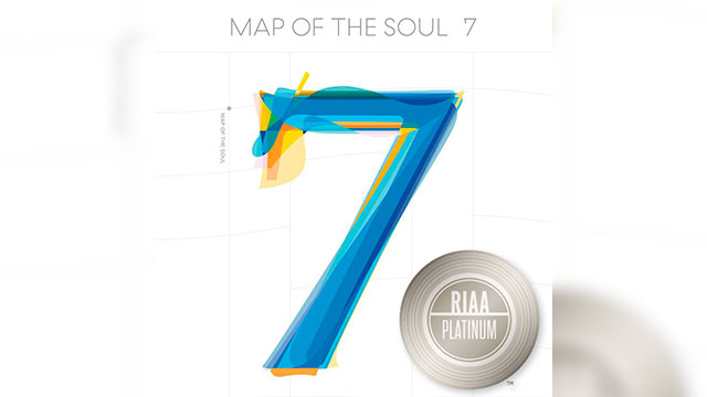 BTS、4thアルバム『MAP OF THE SOUL：7』が全米レコード協会から2作目の“プラチナ”認定