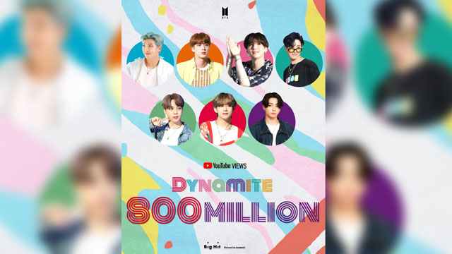 BTS、「Dynamite」のMVがYouTube再生回数8億回を更新…ビルボードチャートでもロングヒット記録中