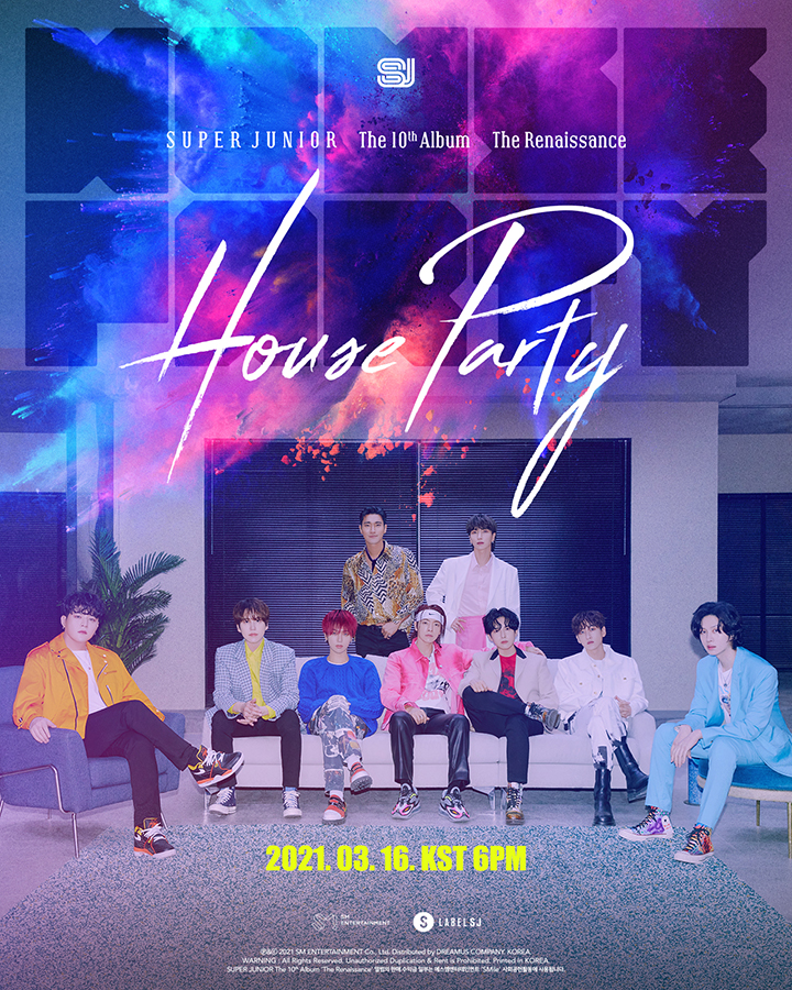 SUPER JUNIOR、10thアルバムのポスター公開…今月16日発売&タイトル曲は「House Party」