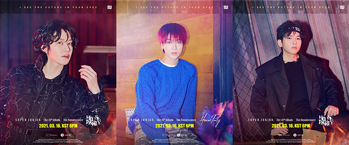 SUPER JUNIORのヒチョル&イェソン&リョウク、“Beautiful Unit”として個性豊かな新曲ポスターを公開
