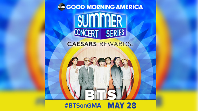 BTS、米「Good Morning America」のコンサートに出演