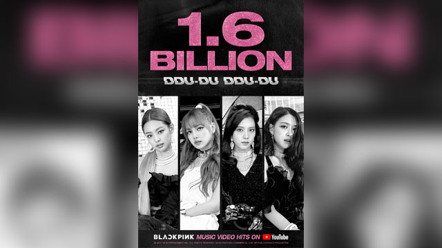 BLACKPINK、「DDU-DU DDU-DU」のMVがK-POPグループで初めてYouTube再生回数16億回超え