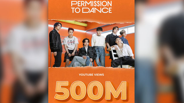 BTS、ヒット曲「Permission to Dance」MVがYouTube再生回数5億回を突破