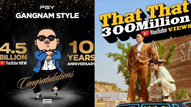 歌手PSY、「GANGNAM STYLE」のMVがYouTube再生回数45億回を突破…「That That」も3億回達成
