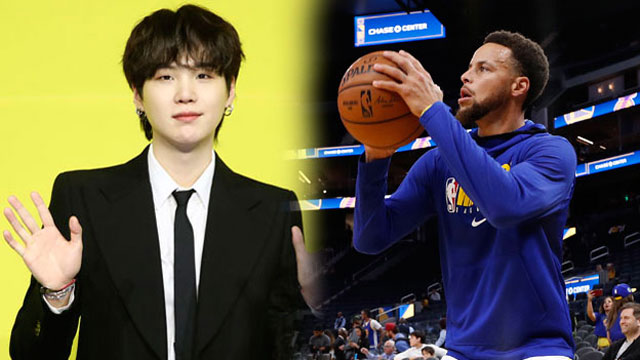 BTSのSUGA、米プロバスケ選手ステフィン・カリーとの対面…「家族全員がファン」