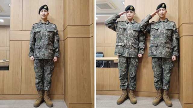 BTSのRM＆V、訓練所を終え二等兵階級に…「最精鋭訓練兵」に選抜