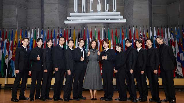 グループSEVENTEEN、K-POP歌手で初めて「ユネスコ青年親善大使」に任命