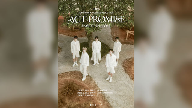 TOMORROW X TOGETHER（TXT）、11月にソウルで「WORLD TOUR ENCORE IN SEOUL」を開催