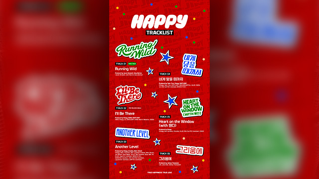 BTSのJIN、初のソロアルバム『Happy』のトラックリストを公開