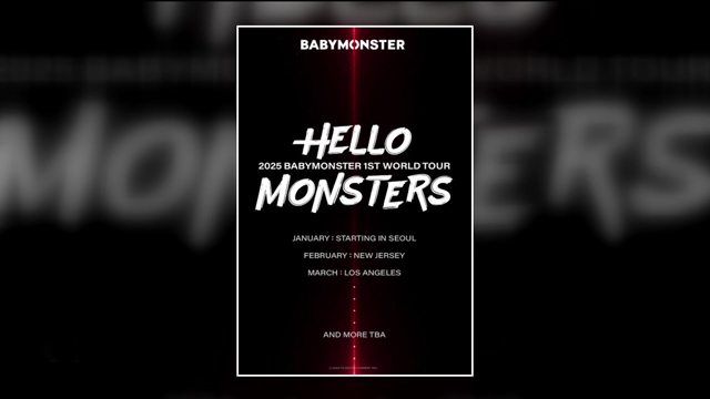 BABYMONSTER、デビュー9か月でワールドツアー開催を発表