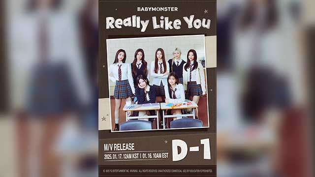 BABYMONSTER、1stアルバムの収録曲「Really Like You」を今日（17日）公開