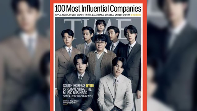 HYBE、米誌TIMEの「世界の企業100選」に選定