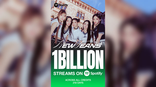 NewJeans、Spotifyの累積ストリーミング数10億回を突破