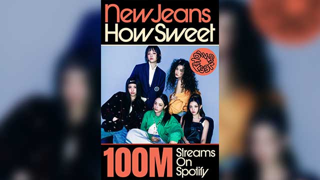NewJeansの「How Sweet」、Spotifyでストリーミング1億回