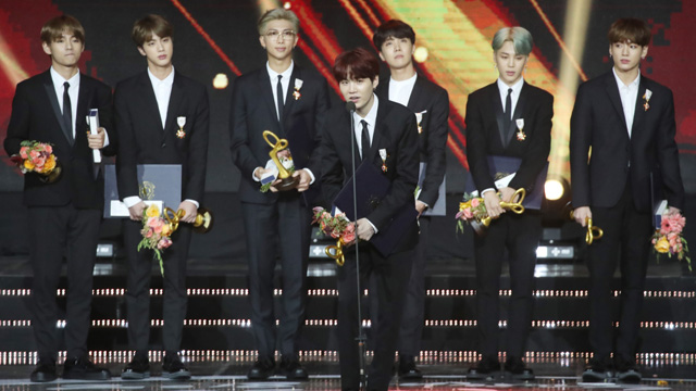 “文化勲章“受章のBTS、「国家代表になった気持ちで韓国文化を伝播する」