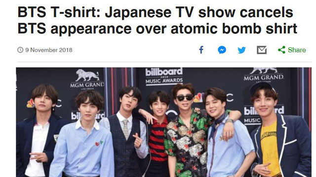 防弾少年団の「Mステ」出演中止…ビルボード&CNN『歴史的背景が関係』