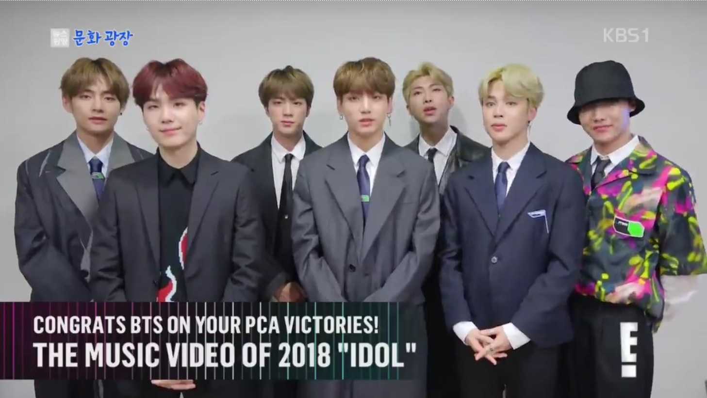 防弾少年団　「People’s Choice Awards」　4冠に輝く